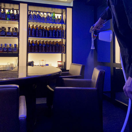ナノチタンコーティング施工風景