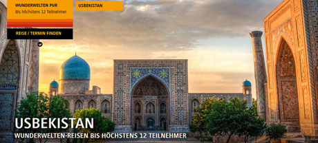 Krigistan& Usbekistan Reisen bei Singer Reisen & Versicherungen buchen.