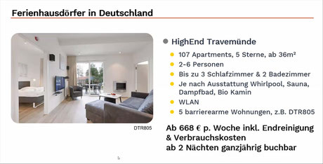HighEnd in Travemünde - Apartments bei uns buchen...ab 668.-€p.P. buchen