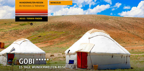 Mongolei reisen jetzt buchen