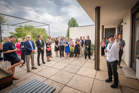 Brno, Haus Tugendhat, VIP-Führung (English) durch Ivo Hammer. Foto: Jakub Šnaidr 26, 6. 9.2024