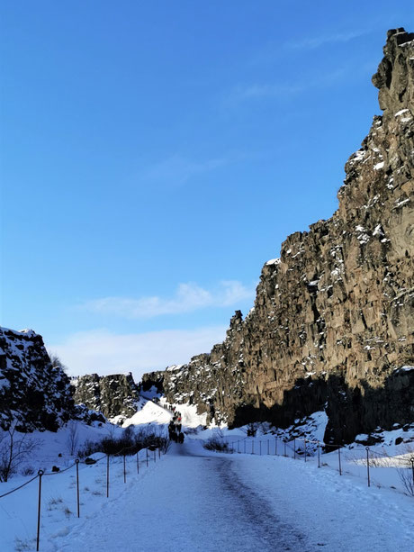 Grabenbruchzone im Nationalpark Þingvellir