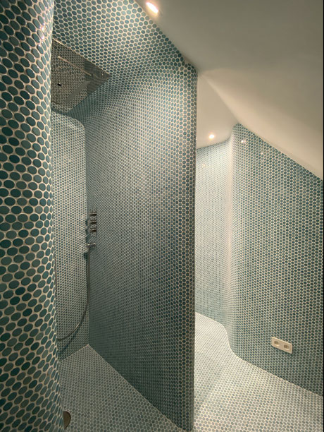 Badezimmer wo vorher keins war - individuell gestaltet