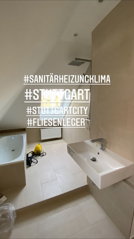 Badezimmer wo vorher Küche war , nach der Kernsanierung 