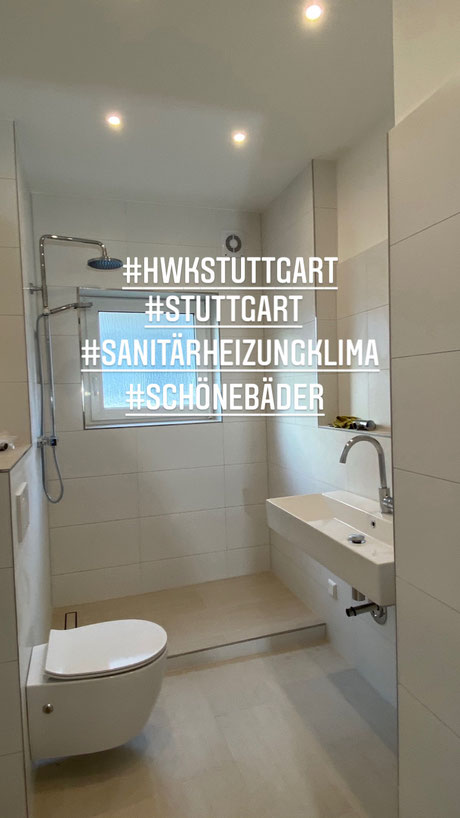 Vorher Badewanne jetzt großzügige Dusche nach Kernsanierung