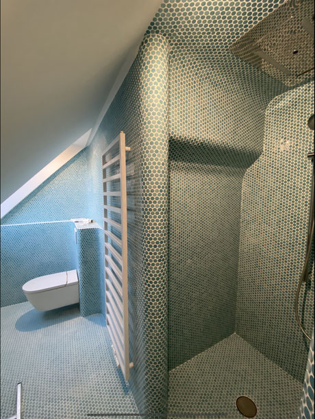Badezimmer wo vorher keins war - individuell gestaltet