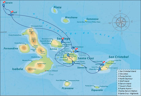 Galapagos Shark Diving - Tauchabenteuer Route 2
