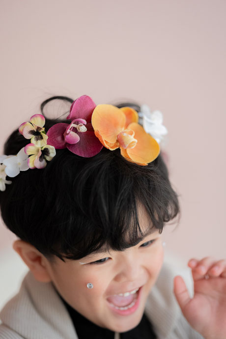造花ヘッドドレス