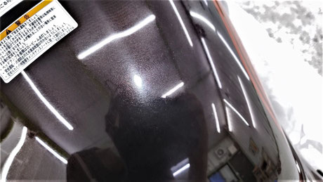 z900rs タンクの傷 火の玉カラー 塗装のくすみ改善