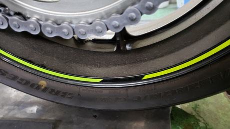 gsx-r1000rのホイール汚れ