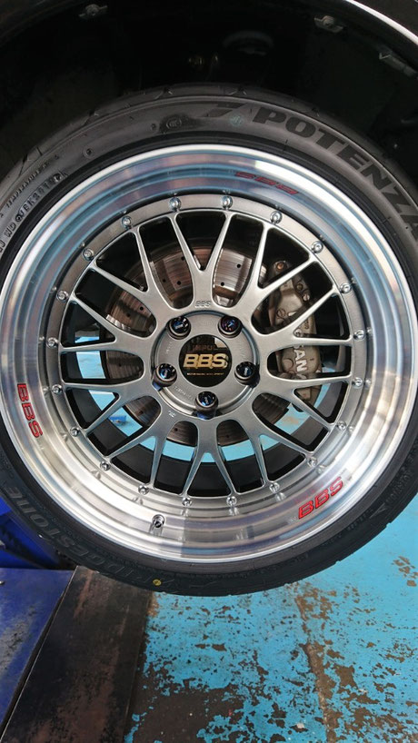 ＢＢＳ・ＬＭのホイールコーティング ＢＮＲ３２ 埼玉の車磨き専門店