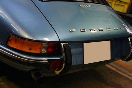 ９１１Ｔエンジンフードの傷消し磨き ナノーポルシェのコーティング