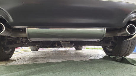 ＮＣロードスターのマフラーの磨き後