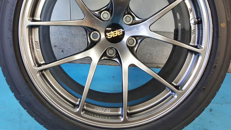 ＢＢＳ・ＲＩ‐Ｄのホイールコーティング完成　埼玉所沢の車磨き専門店