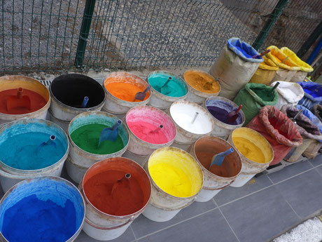 Pigmente in der Malerstraße