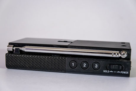 radio Sony vue de haut
