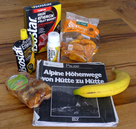 Die neue Wegzehrung von Isostar + Trockenfrüchte im Gepäck auf den wunderschönen Alpentrails von Walter Pause