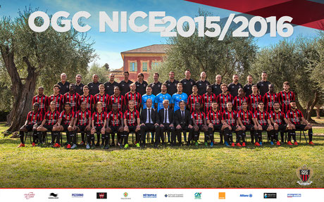 Photo officielle de l'OGC Nice 2015/2016