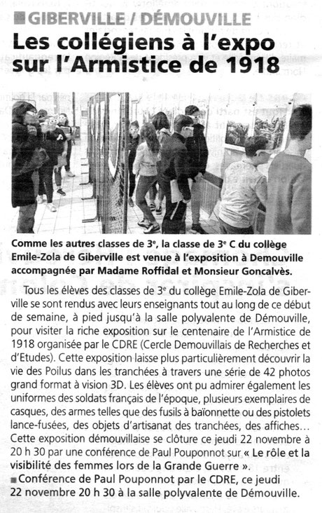 Article Liberté du 22 novembre 2018