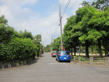 緑あふれる住宅街です。