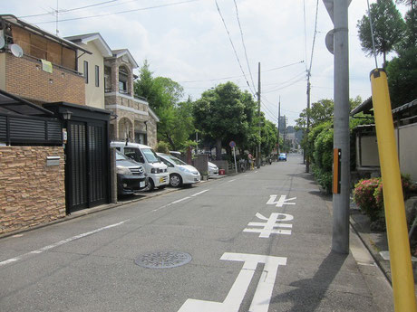 少しずつ大きな敷地が小割になってきています。