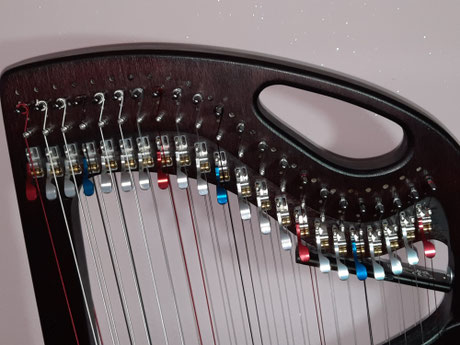 Reiseharfe Slim Luna mit Forte Levers