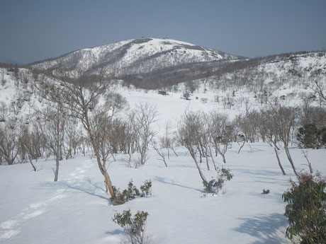 小女郎ケ池はまだ雪の下。