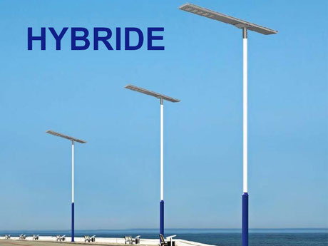 Hybride Led-Solar straat en weg verlichting armaturen