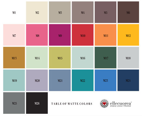 Tabella colori delle scale a pioli ellecuorea - Color chart for custom wood ladders by ellecuorea