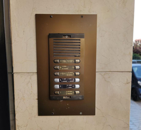 Placa de portero fermax antigua