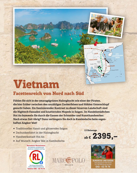 Entdecke Vietnam und Kambodscha während Deiner Rundreise mit deutschsprechenden Guide an Deiner Seite - Beratung beim Vietnamkenner Olaf Diroll vy Reisebüro Reiselotsen HafenCity Hamburg