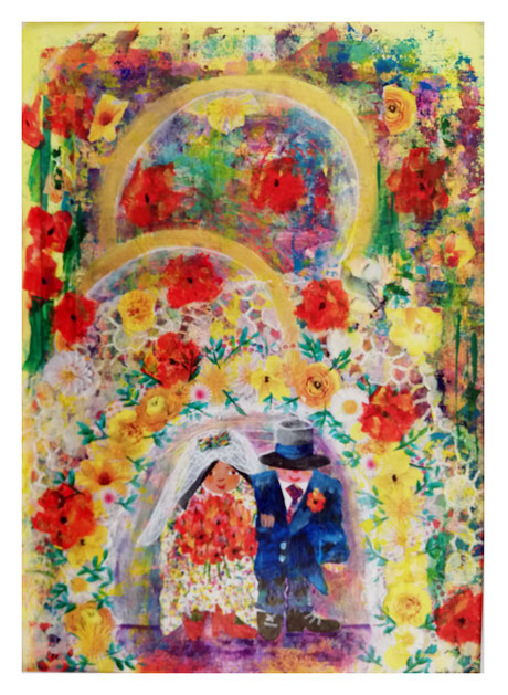 "möget ihr glücklich sein" by Annika Peißert (Collage)