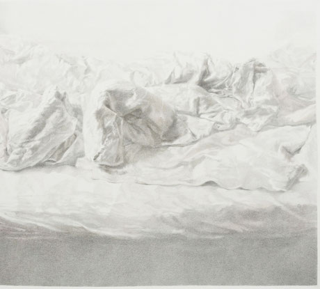 SEVDA CHKOUTOVA, o.T . 02, 2019, Graphitstift und Buntstift auf Papier, 125x112cm