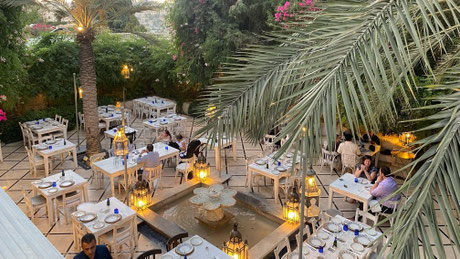 アンマン市内にある、地元の方に人気のおしゃれなレストラン