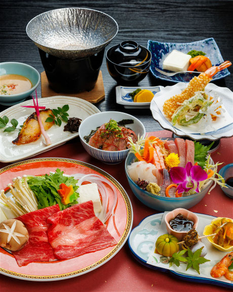 会席料理例「熊野牛ステーキ会席」