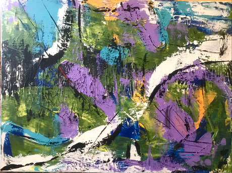 "ohne Titel" ,Acryl auf Leinwand , 60x80 cm BNR: 397
