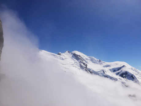 Da ist er, der Mont Blanc. Wir sind einfach geflasht von diesem Anblick.