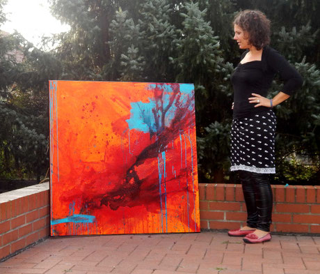 rotes Bild abstrakt