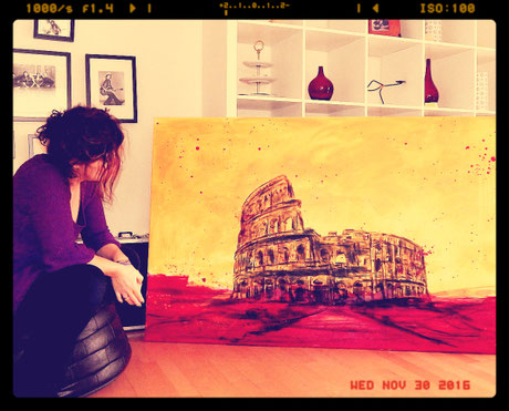 Colosseum gemalt Gemälde