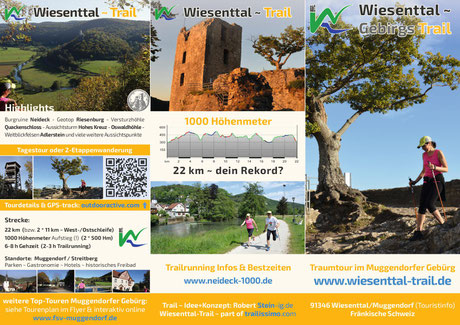 Aktueller Flyer "Wiesenttal-Trail"