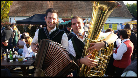 Beim Erntedankfest Tillmitsch