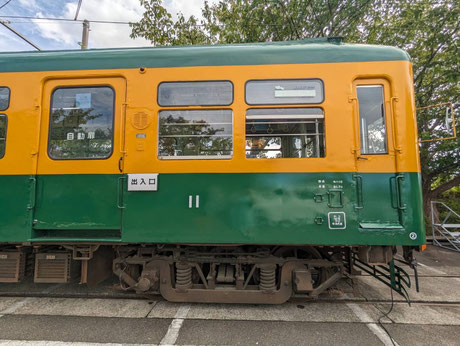 電車が止まるときのブレーキの音もそのまま