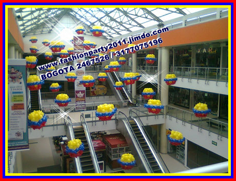 Pelota Gigante Tricolor # 9 (1.50 metros) decoracion en globos mundial de futbol seleccion colombia