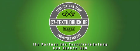 Werbebanner C7 Textildruck aus Nieder-Olm