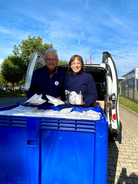 Katzenstreu Abholung in Jülich bei SAMT e.V._ Foto: Engels