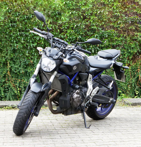 Yamaha MT-07. Für die Motorradausbildung Klasse A.