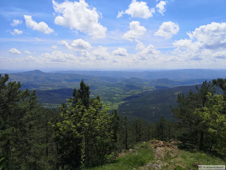 der Blick vom Vidikovac Paljba Pass südlich von Belgrad