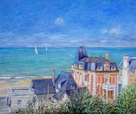 Mer et villas à Trouville - Sea and Villas at Trouville (Remi Acquin)