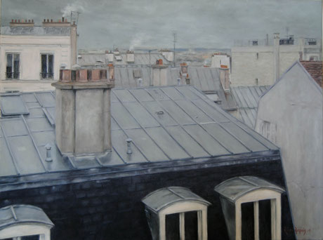 Toits de Montmartre vus de la rue Saint-Eleuthère - Roofs of Montmartre (Remi Acquin)