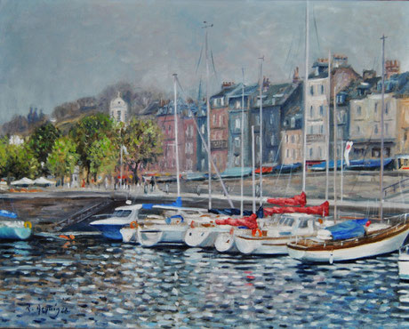 Matin de printemps à Honfleur - Spring Morning at Honfleur (Remi Acquin)